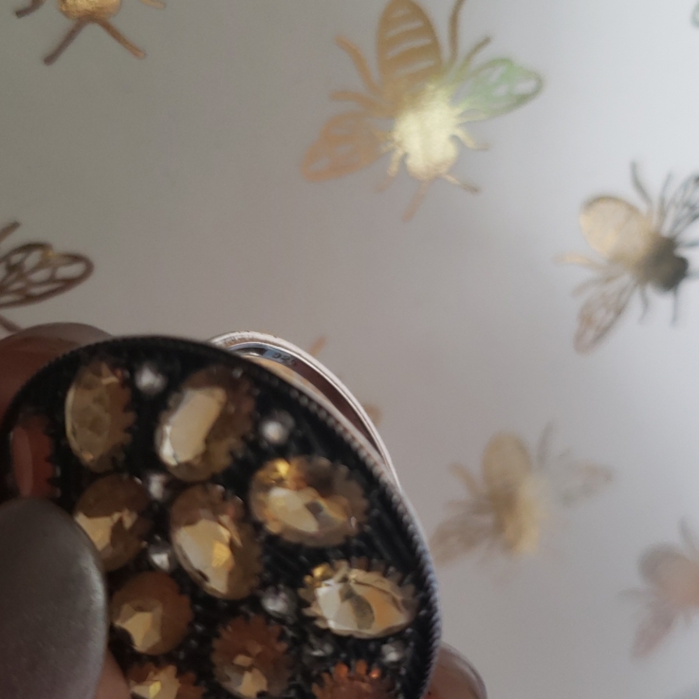 🐝Citrine Cocktail ring - Picture 2 of 5
